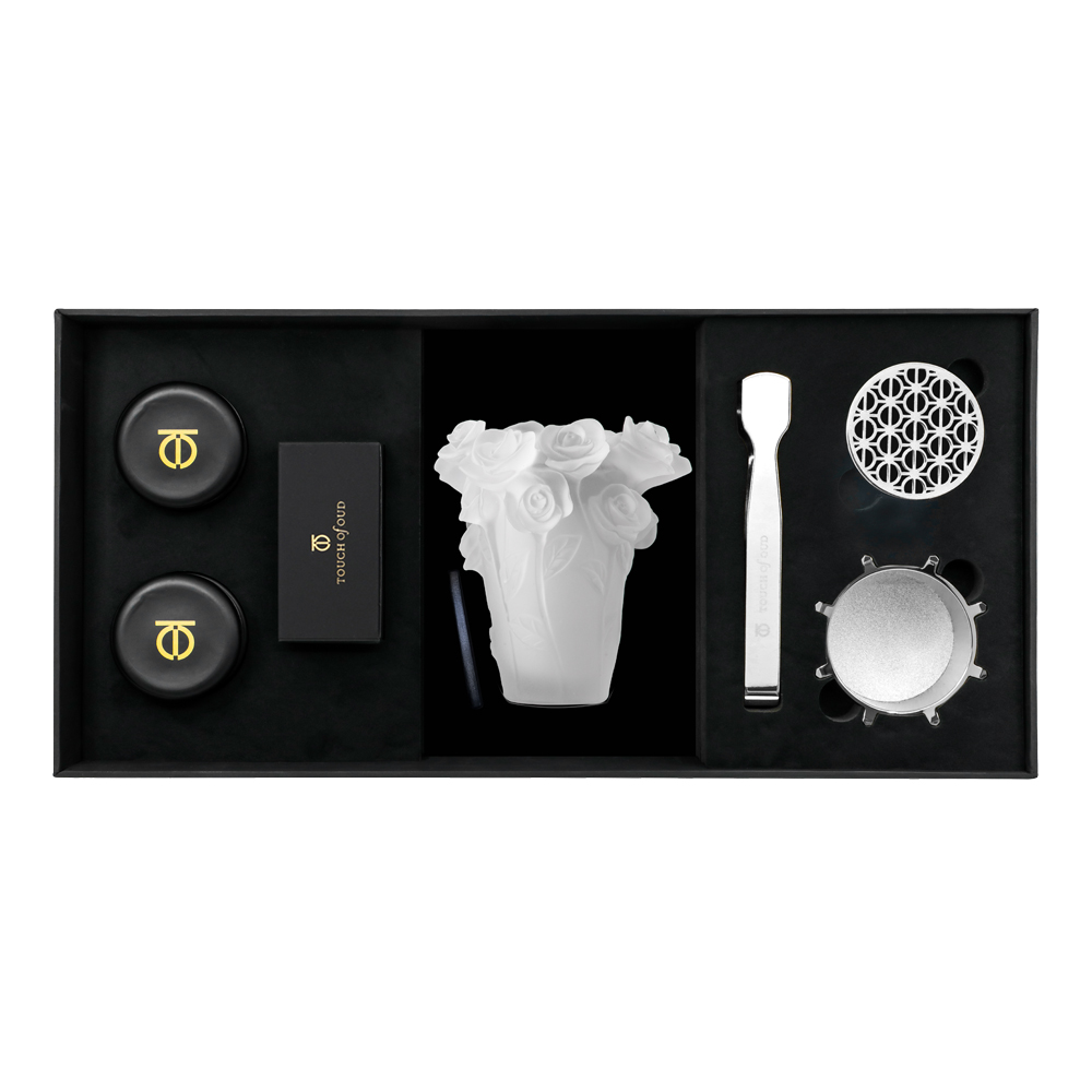 Picture of 5pc Gift Set White Flower Burner