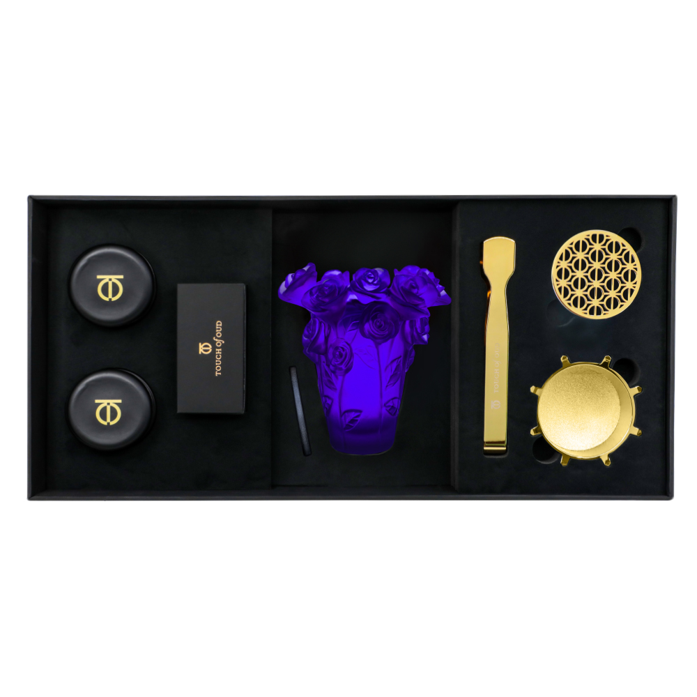 Picture of 5pcs Gift Set Blue Flower Burner