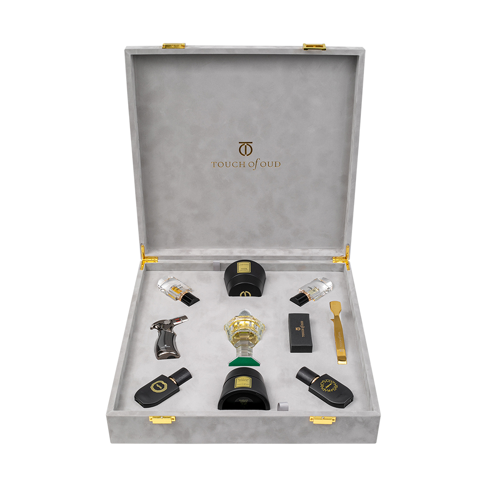 Picture of 10pcs Gray Velvet Gift Set