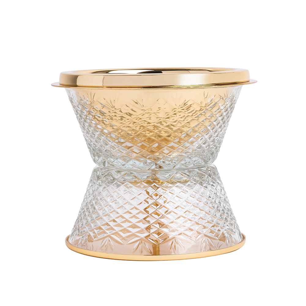 Picture of Crystal Without Feet Clear Gold Burner