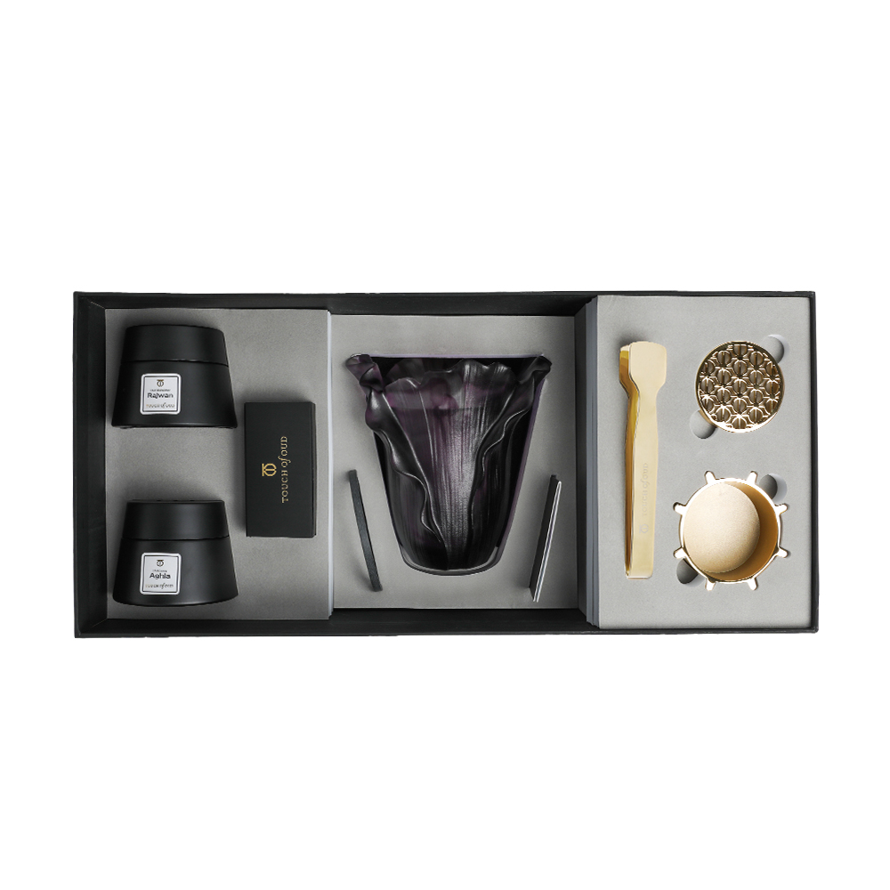 Picture of 5pcs Gift Set Grey Purple Cabbage Burner